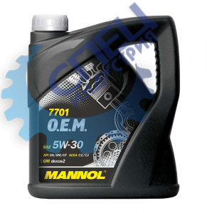 А/масло Mannol 5W30 7701  O.E.М. for Chevrolet Opel 4л металл