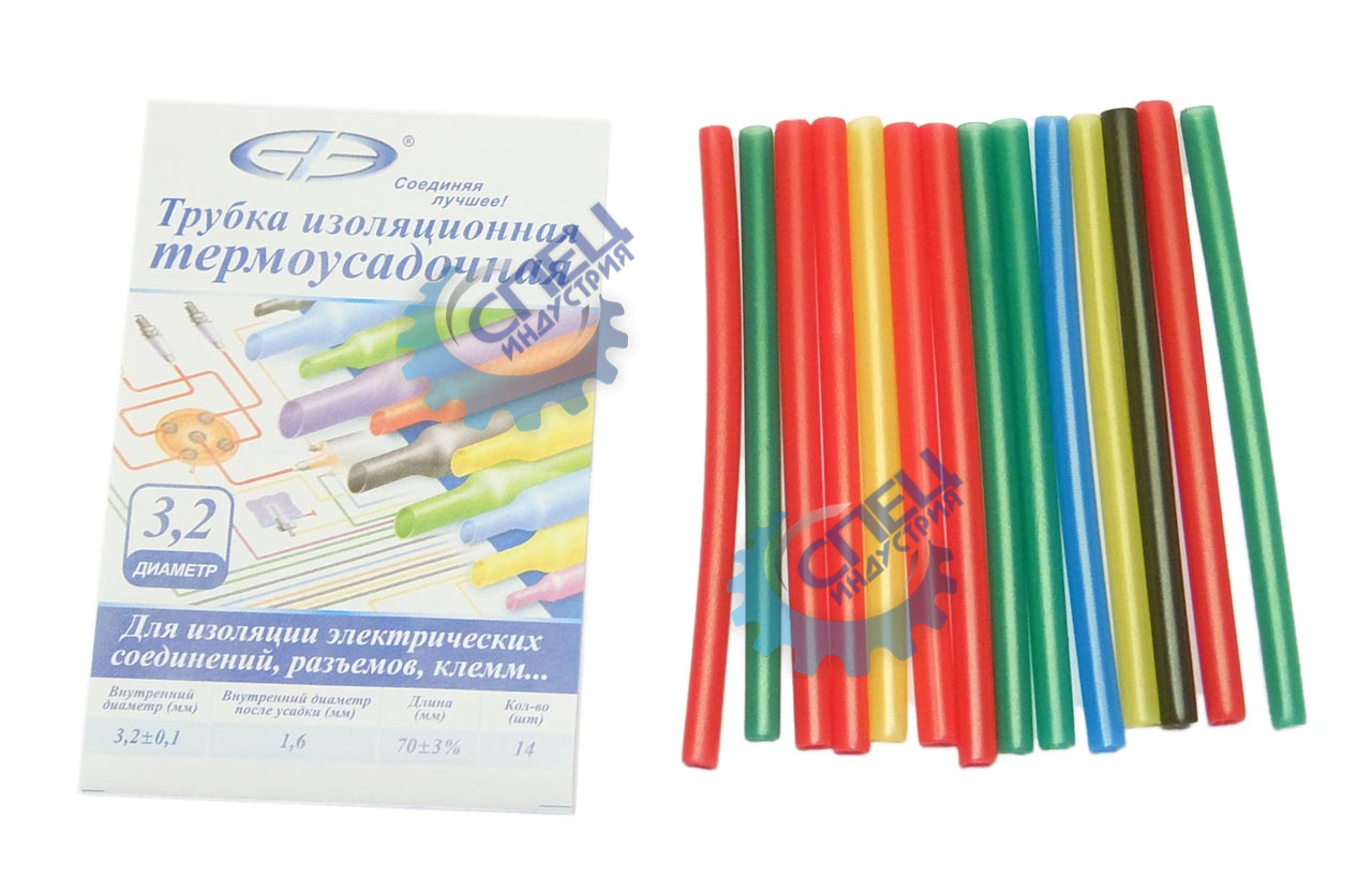 Трубка изоляционная термоусадочная (Автоэлектроника) 1метр D3.2/1.6 усадка 2:1 