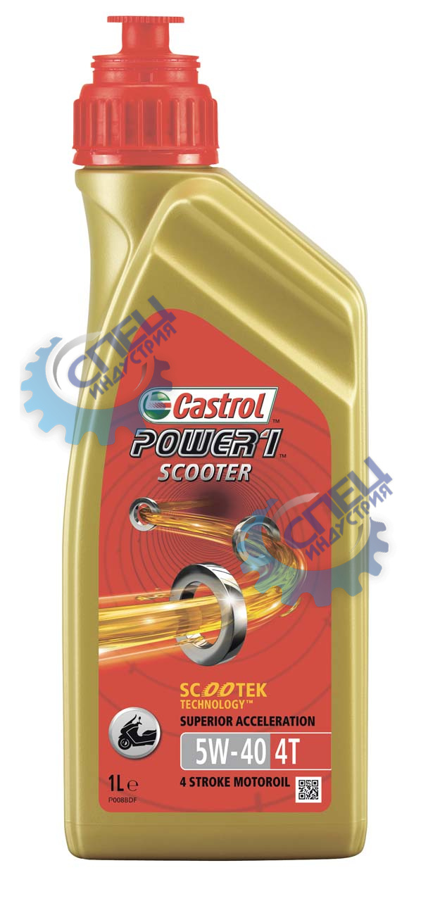 Масло 4T Castrol Power 1 Scooter 5W40  1 л 