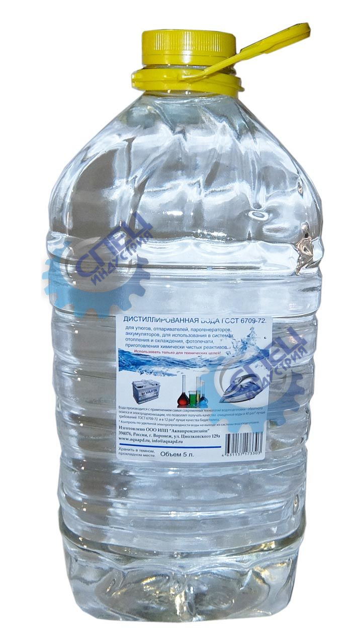 Вода дистиллированная техническая 5л (АКВА ПРО)