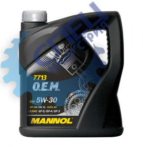 А/масло Mannol 5W30 7713  O.E.М. for Korean cars 4л