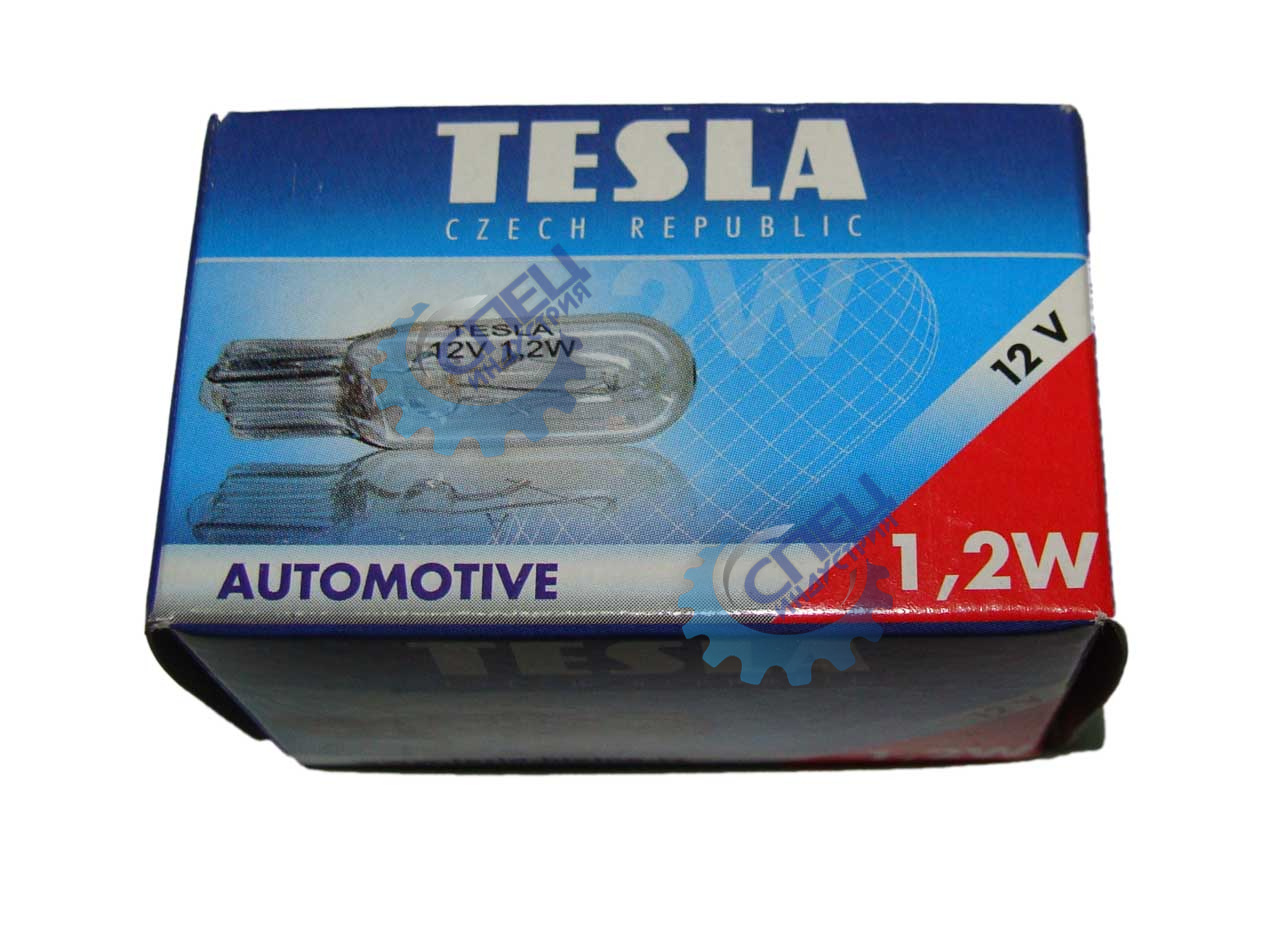 Лампа 12V1.2W (Tesla) (б/ц) (панель приборов) 10 шт (В67101)