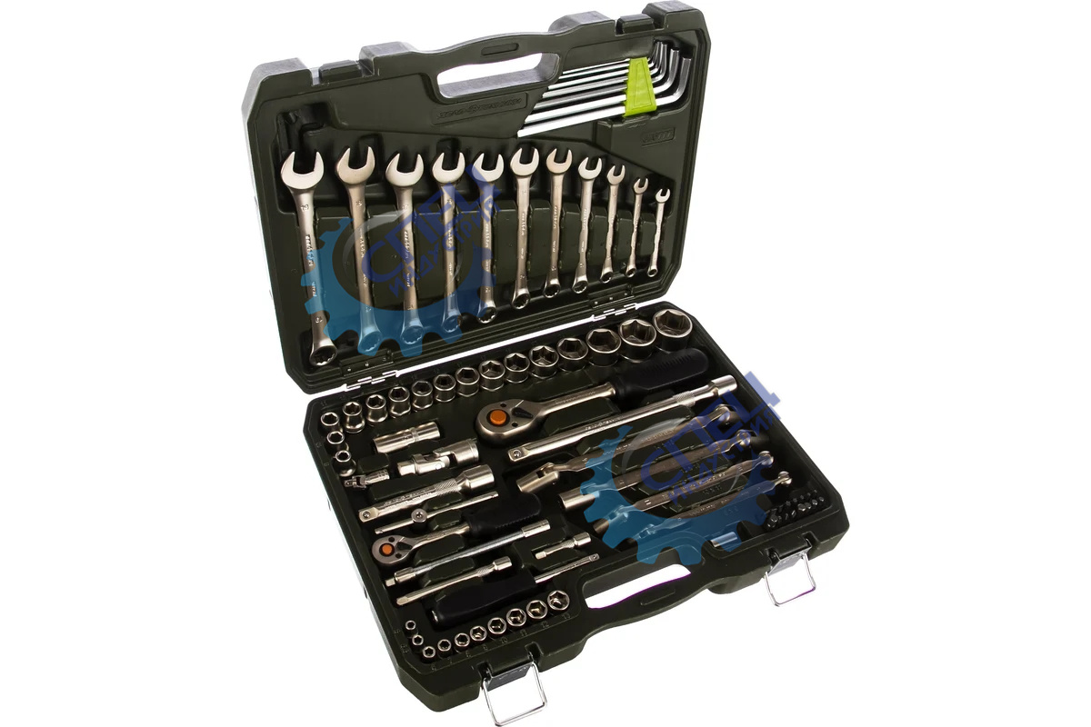 Набор инструмента  77 пр (ДТ) 1/4'',1/2" комбинир ключи