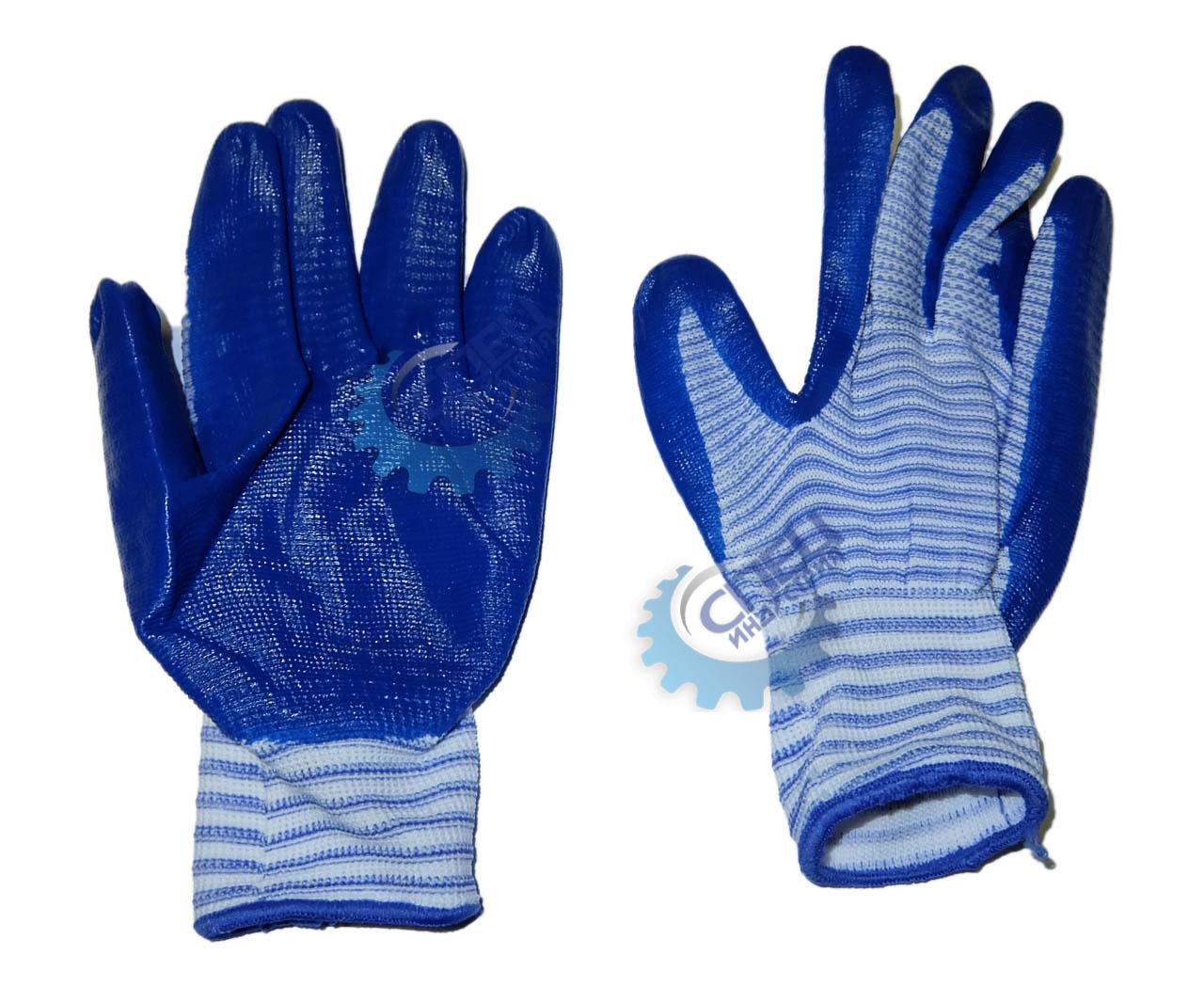 Перчатки нейлон с нитрилом обливные Люкс