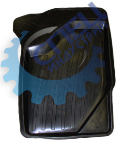Коврик салона ВАЗ-1118-19 Kalina резиновый (БРТ) водительский 1шт