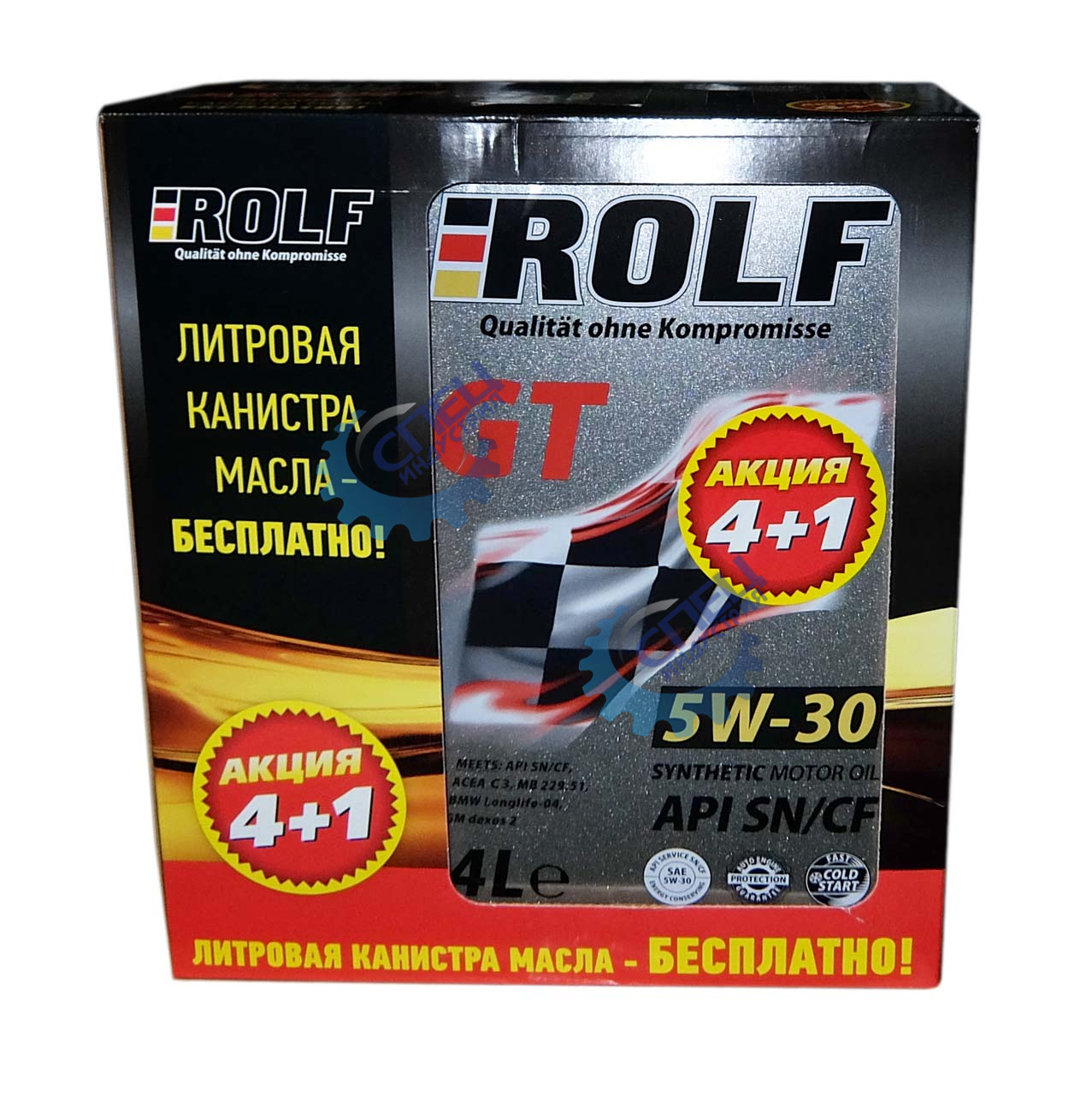 А/масло Rolf GT 5W30 4л акция 4+1 SN/CF