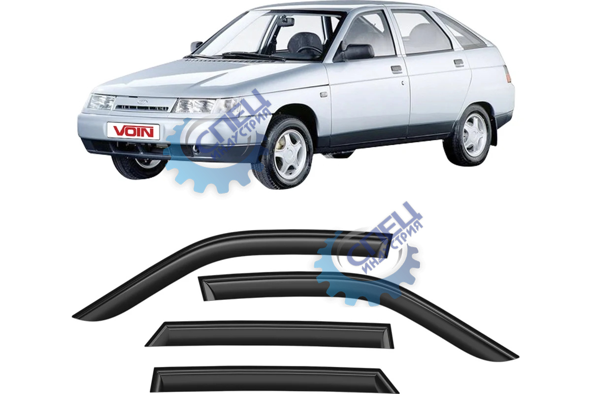Дефлектора боковых стекол ВАЗ-2110, 12, 2170, 72 Приора (VOIN) накл к-т