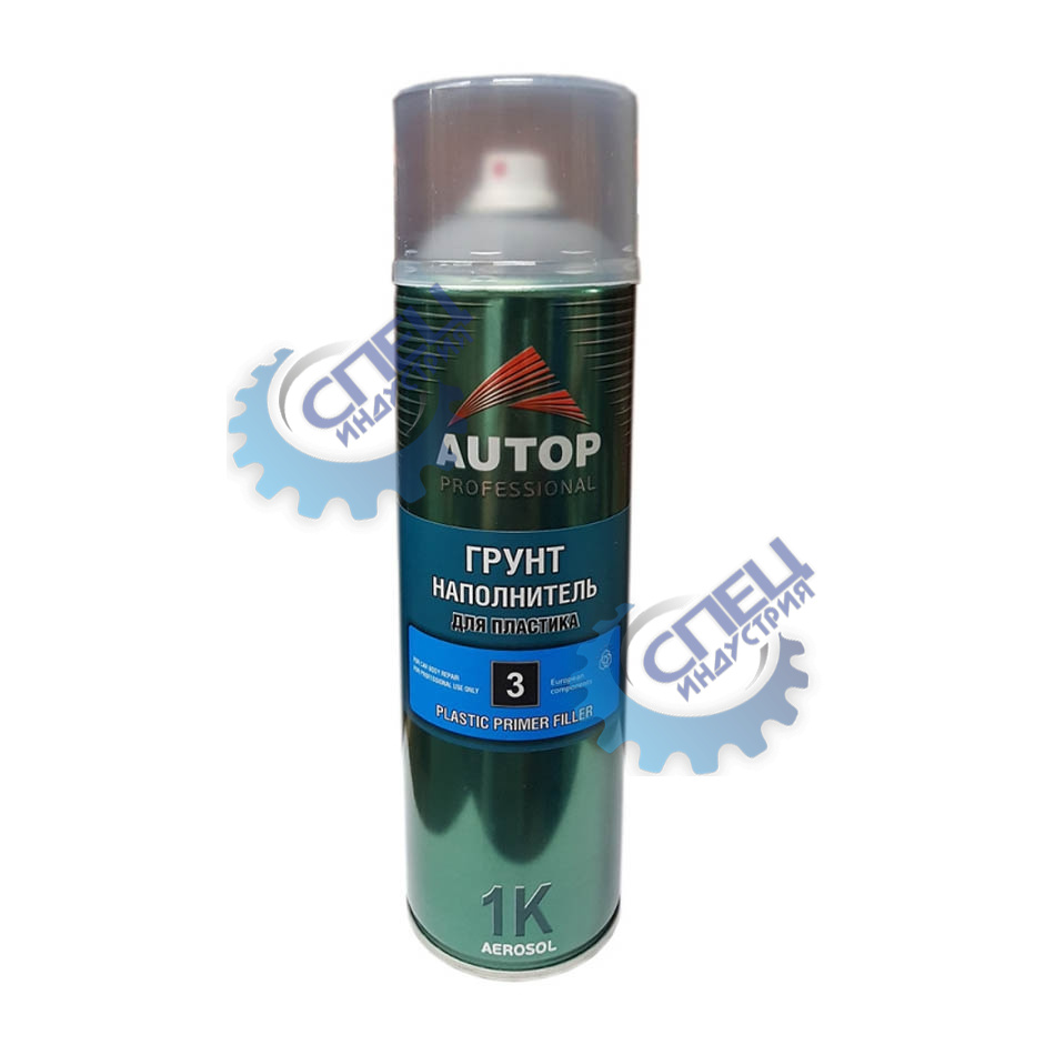 Грунт наполнитель для пластика серый №3 аэр 650мл (AUTOP PROFESSIONAL)