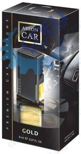 Ароматизатор на дефлек жидкий (AREON) CAR BOX BLACK STYLE Золото