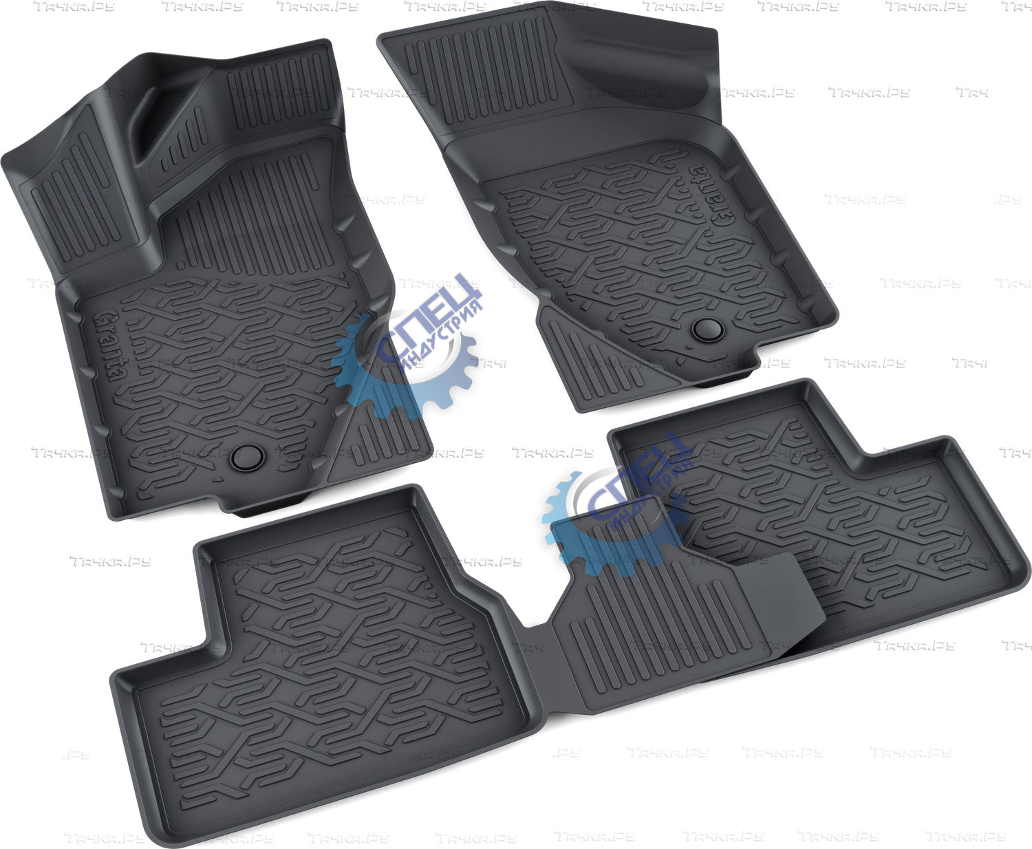 Коврик багажника ВАЗ-2190 Granta хетчбек полиуретан (Mile) к-т