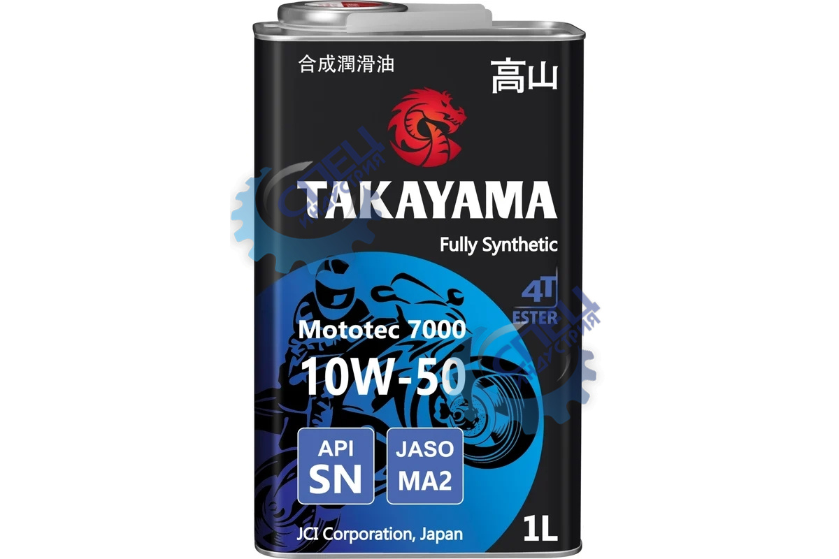 Масло 4T Takayma Mototec 7000 10w50  1 л SN MA-2