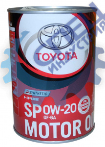А/масло TOYOTA Motor Oil SP/CF-6A 0W20   1 л  (Япония)
