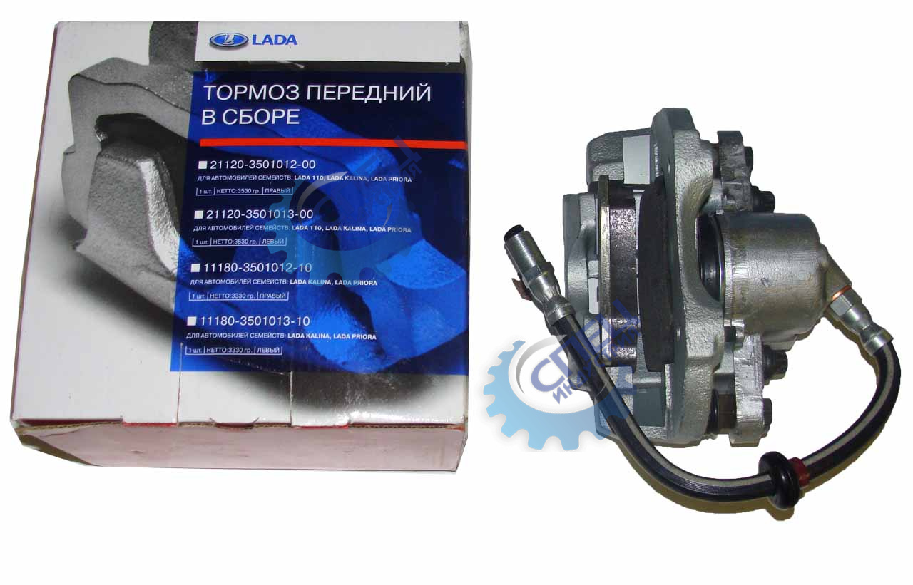 Суппорт ВАЗ-2108 передний левый в сборе (ВАЗ) суппорт, цилиндр, шланг, колодки