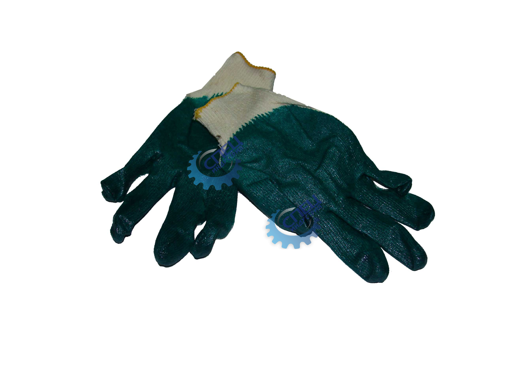 Перчатки х/б с латексом одинарный облив 10класс 40гр