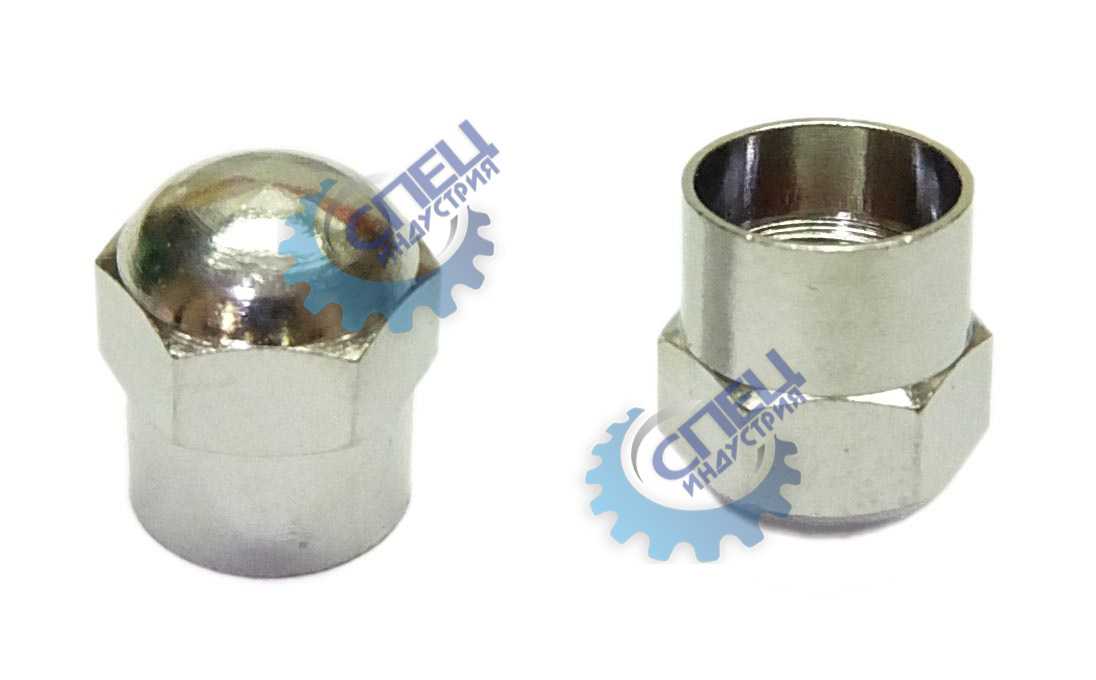 Колпачок на ниппель пластиковый (BANTAJ) круглый хром BTRZ-05