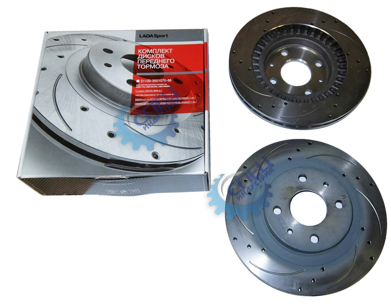 Диск торм передний ВАЗ-2112 вентил R14 к-т (ВАЗ Лада-Имидж) Лада-Спорт