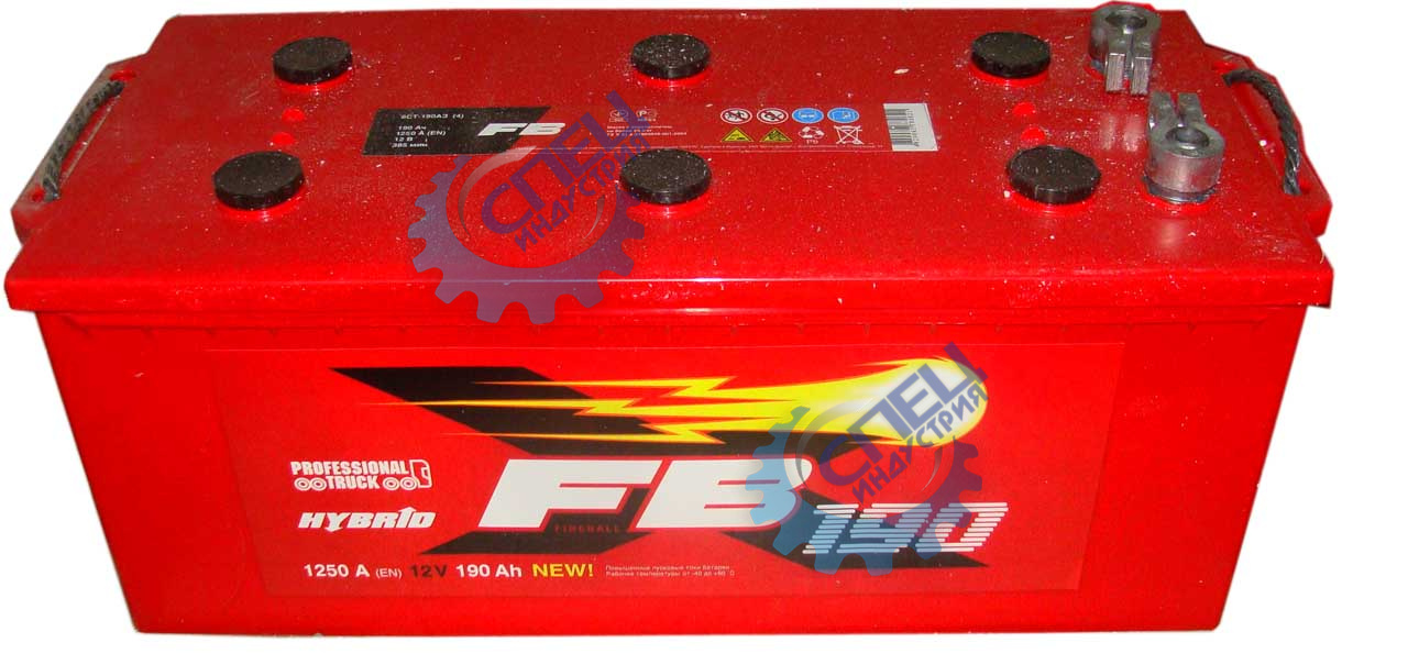 АКБ 190 FB (EN1300) ДШВ 513х223х217 с клеммами залит