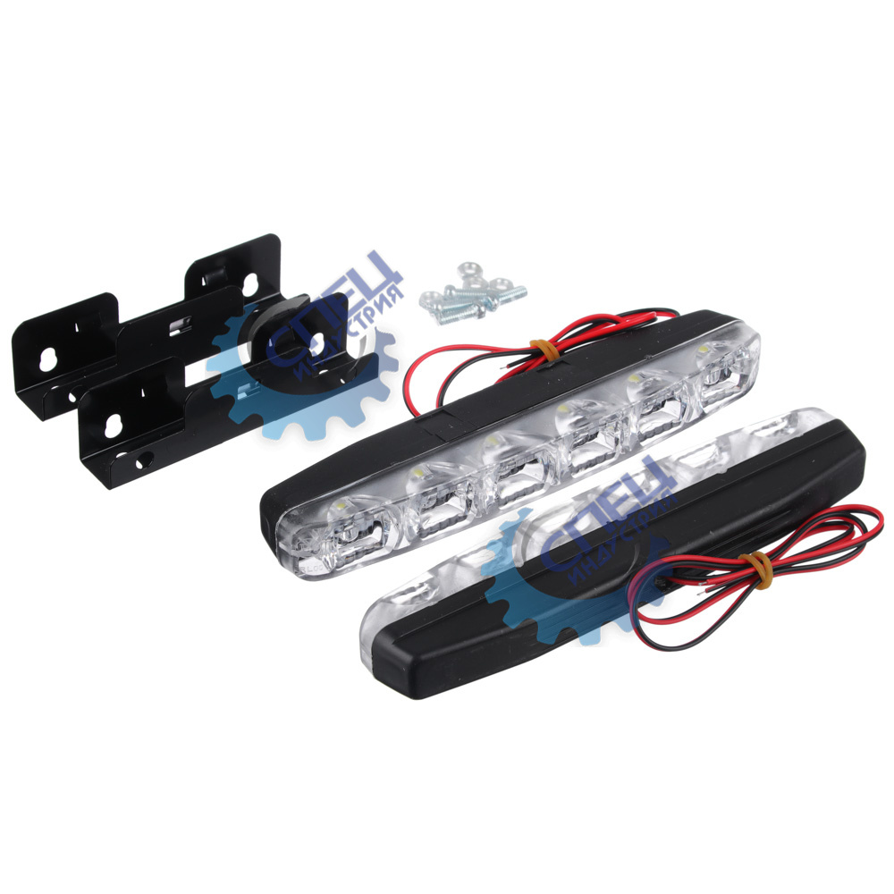 Ходовые огни пластик  (NEW GALAXY) 2*6LED*0,8 W 155 702-104