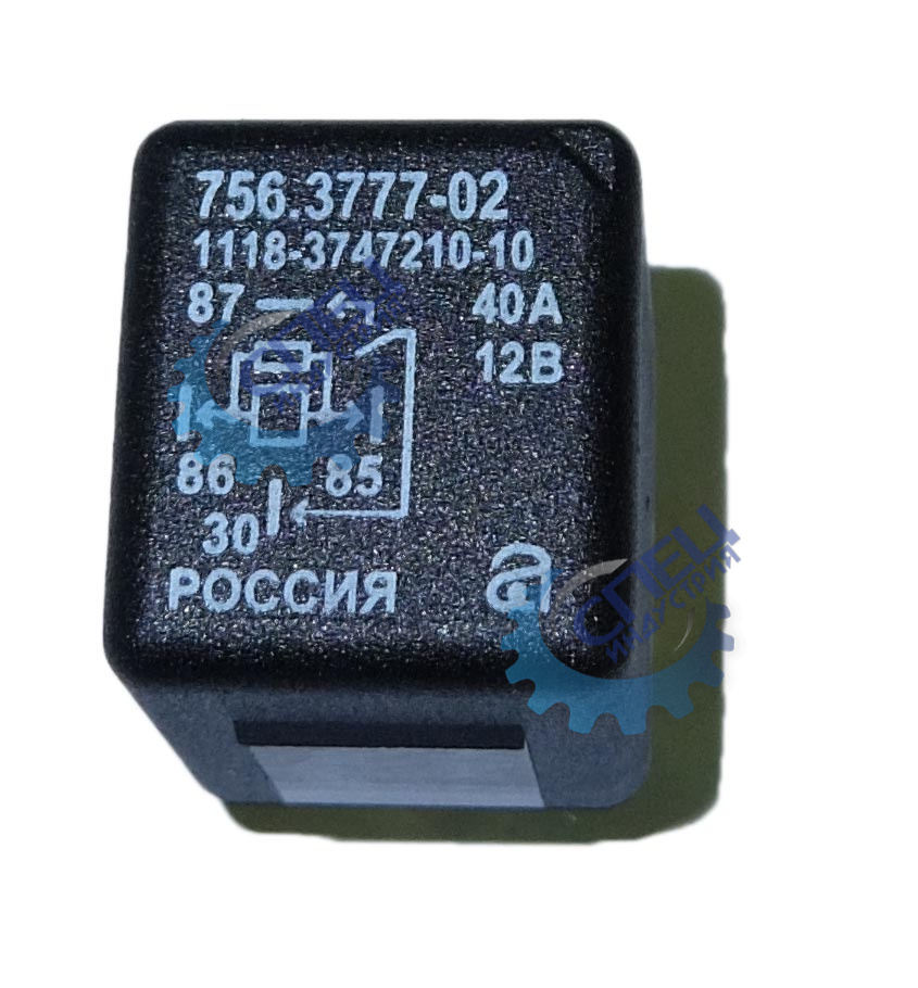 Реле замык 4-х контактное 12В , 40А без кронш, с резистором (Псков Авар)